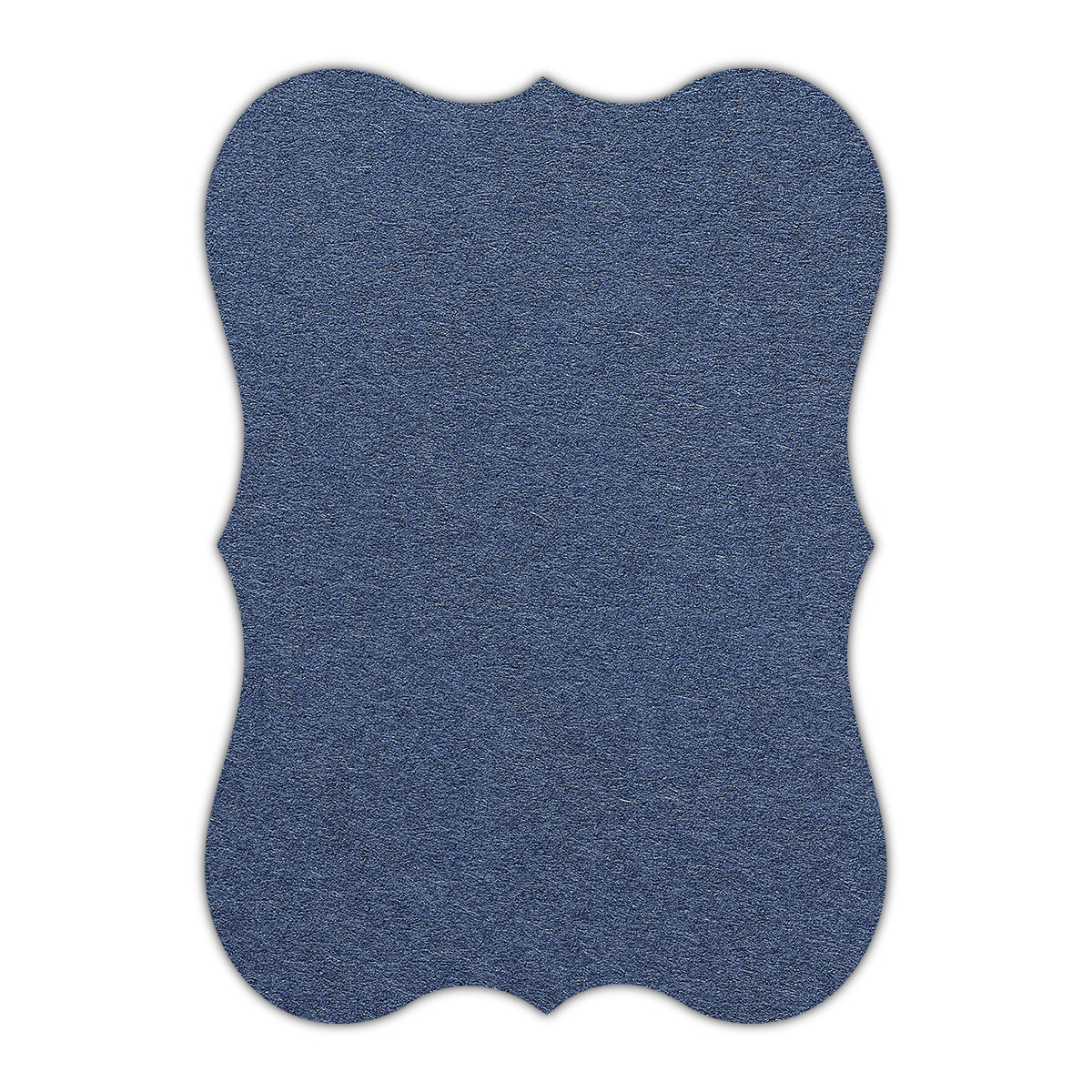 CMYK Print on Imperial Blue Cardstock | Shape P27 | 2" x 3.5"