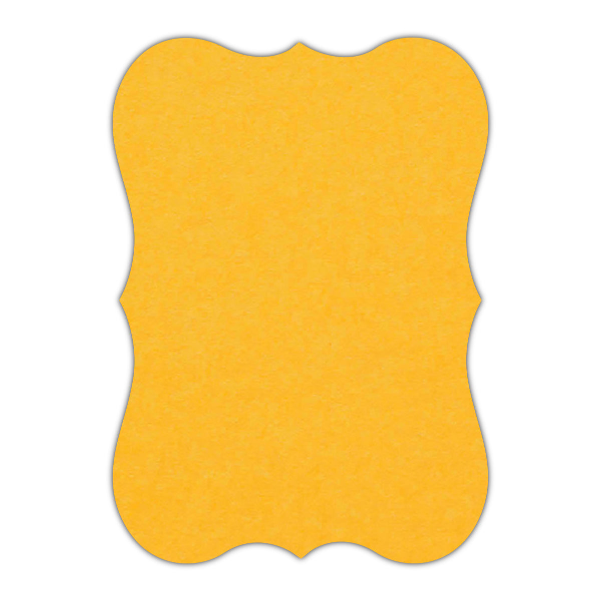 CMYK Print on Indian Yellow Cardstock | Shape P27 | 11" x 17"
