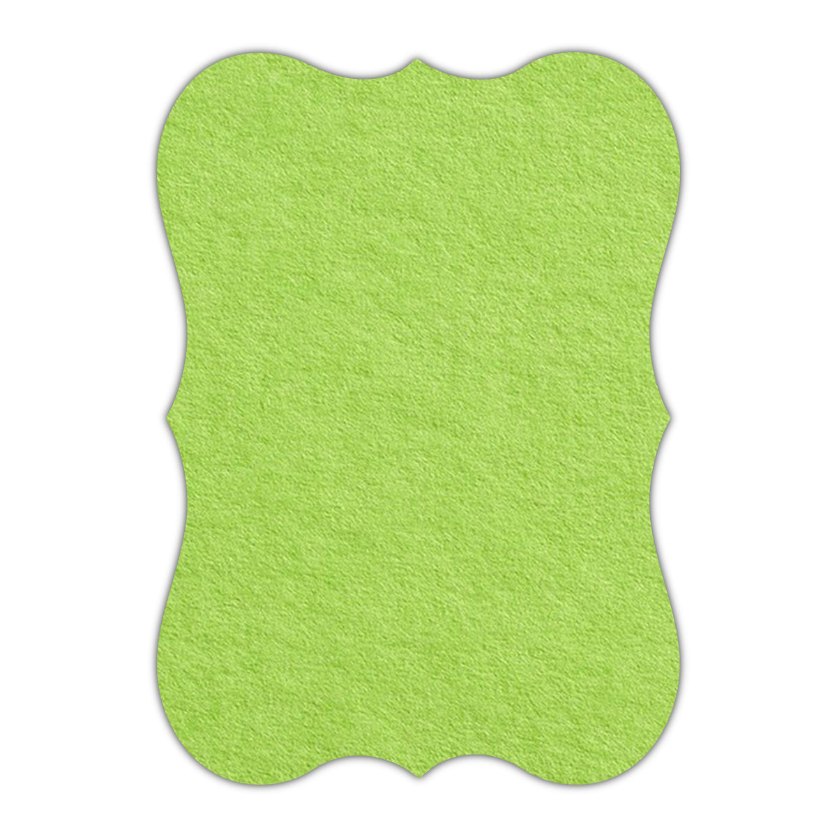 CMYK Print on Leaf Green Cardstock | Shape P27 | 12" x 18"