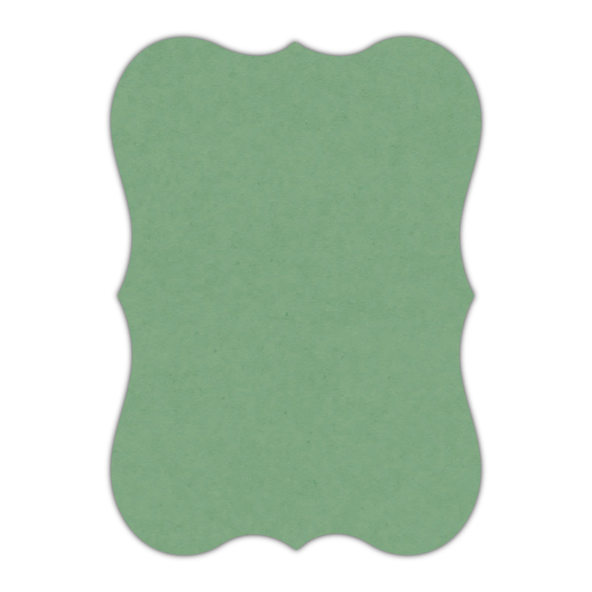 CMYK Print on Matcha Tea Cardstock | Shape P27 | 5" x 8"