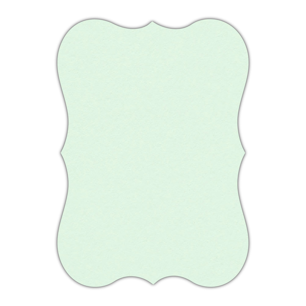 CMYK Print on Pastel Green Cardstock | Shape P27 | 2.5" x 3.5"