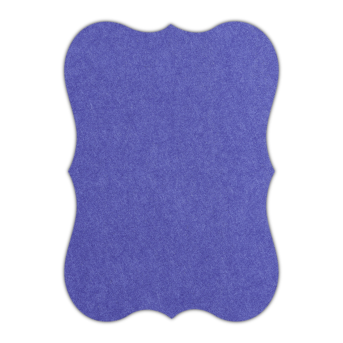 CMYK Print on Royal Blue Cardstock | Shape P27 | 8" x 10"