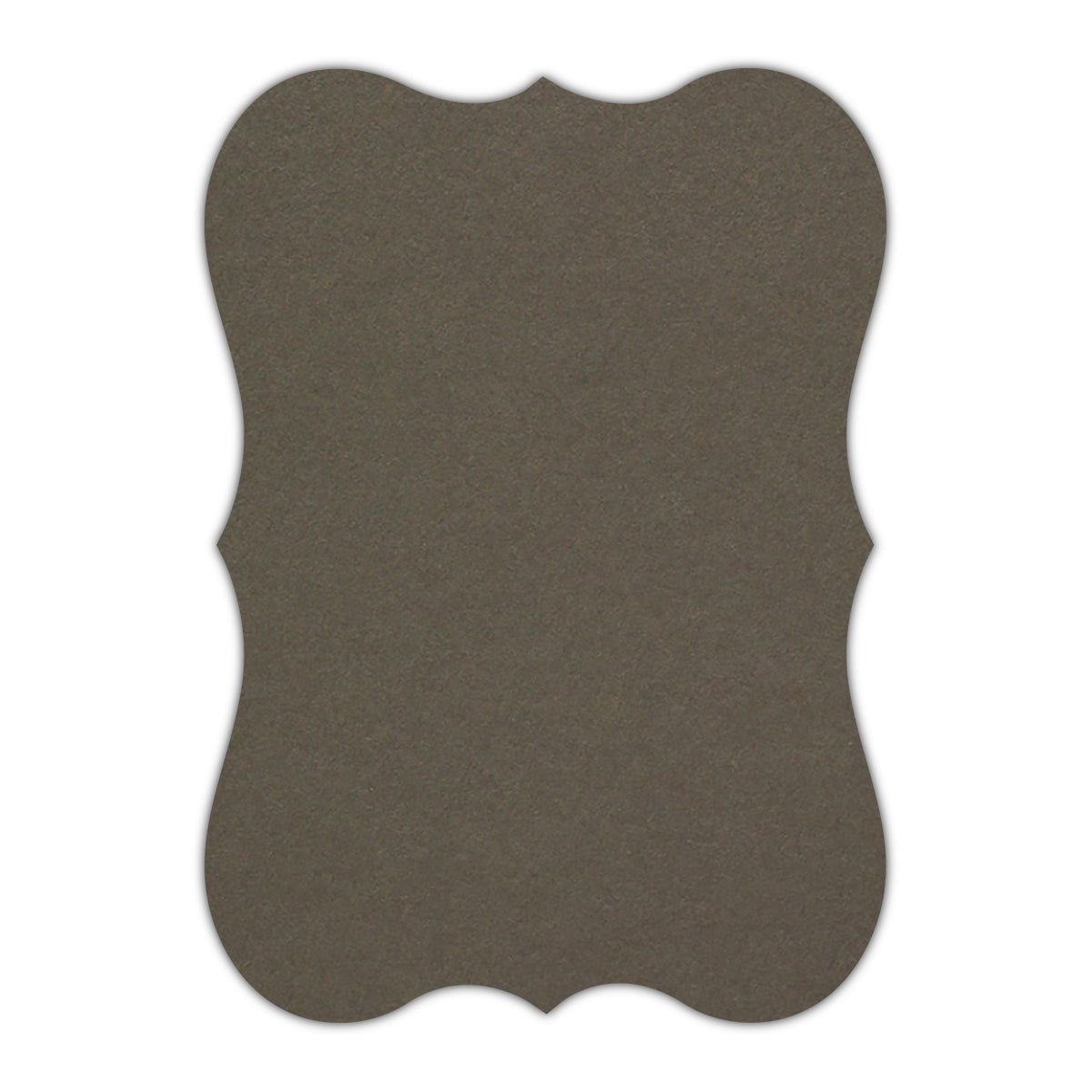 CMYK Print on Sombre Grey Cardstock | Shape P27 | 8" x 10"