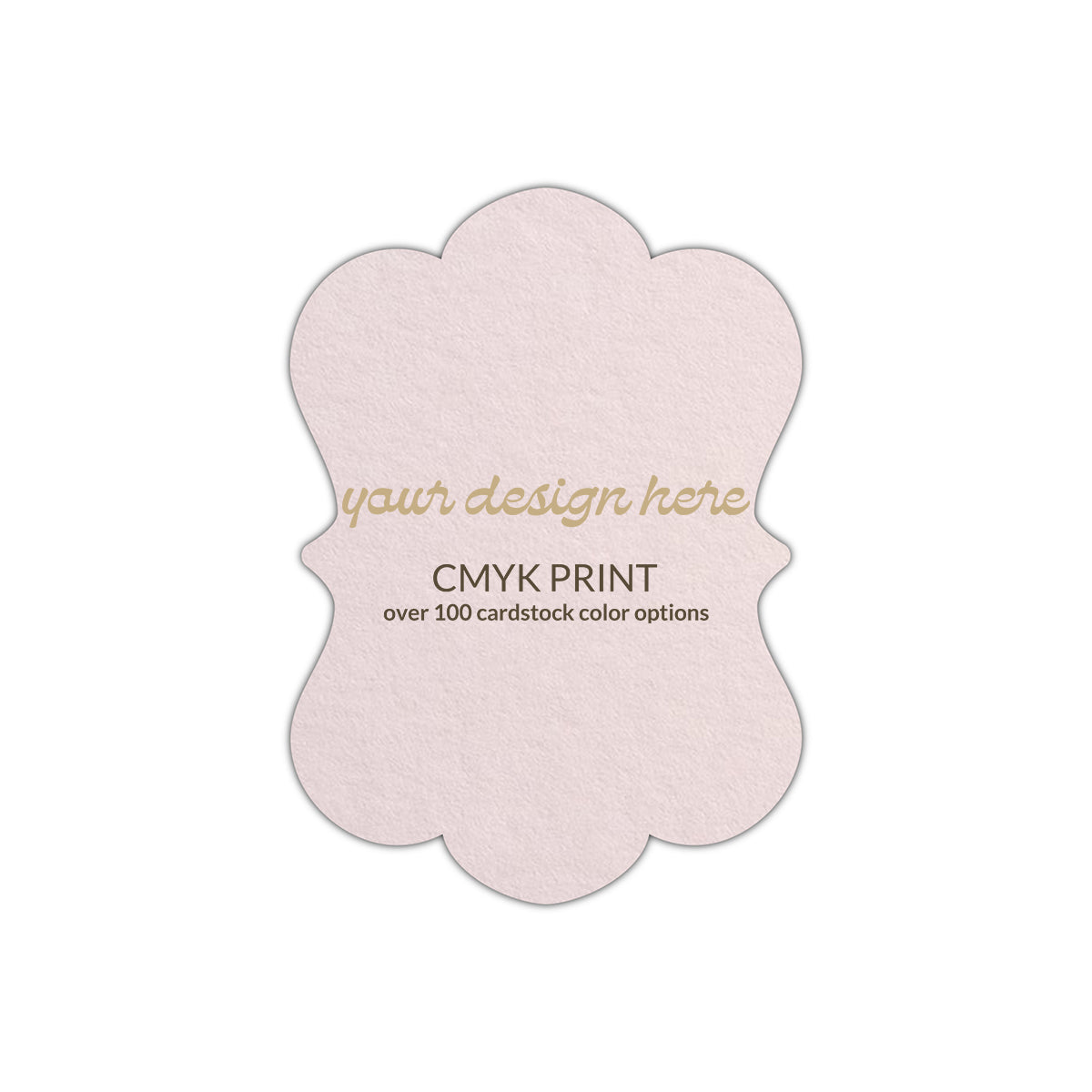 Shape P29 Diecut Card | CMYK Print | 3" x 4"
