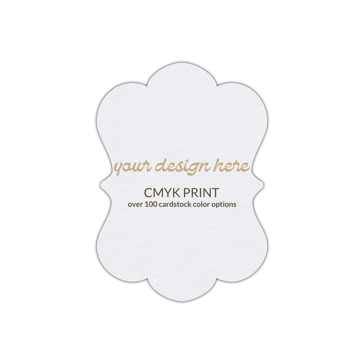 Shape P29 Diecut Card | CMYK Print | 2" x 3"