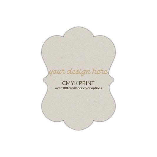 Shape P29 Diecut Card | CMYK Print | 2" x 3"