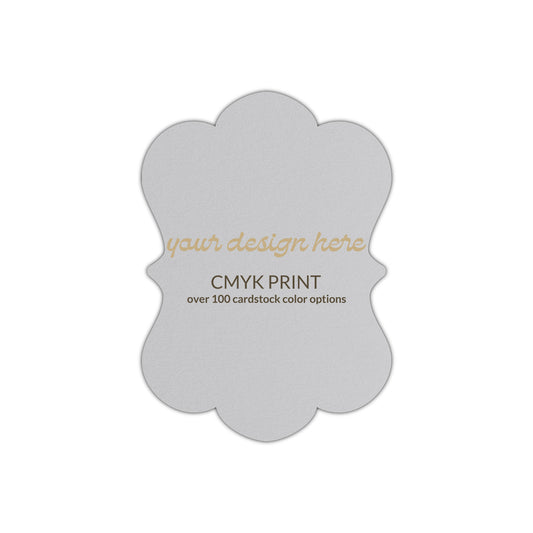 Shape P29 Diecut Card | CMYK Print | 2.5" x 3.5"