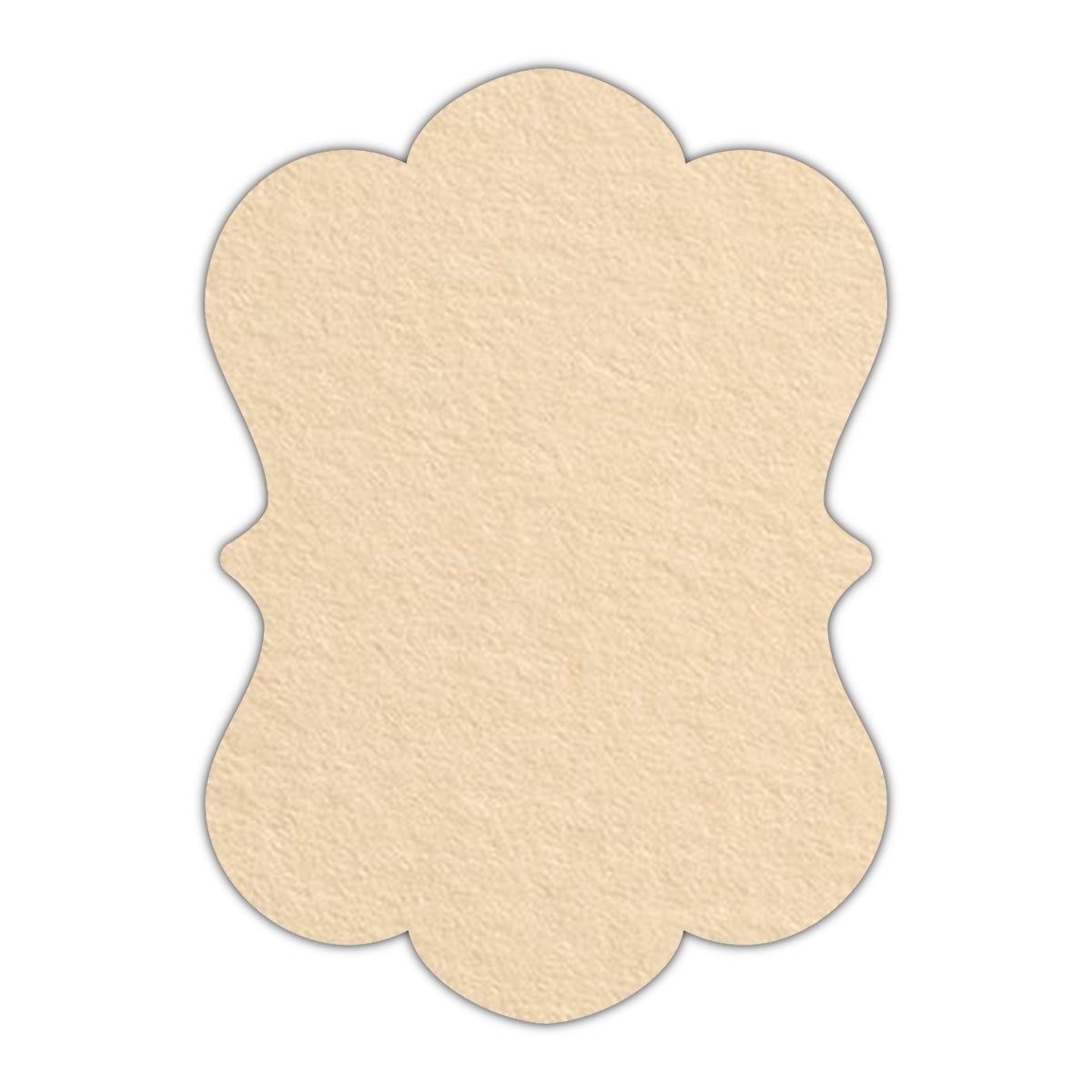 CMYK Print on Antique Ivory Cardstock | Shape P29 | 2.5" x 3.5"