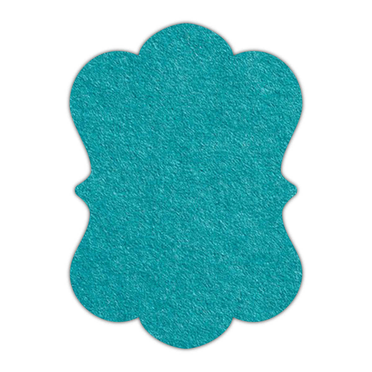 CMYK Print on Aqua Blue Cardstock | Shape P29 | 12" x 18"