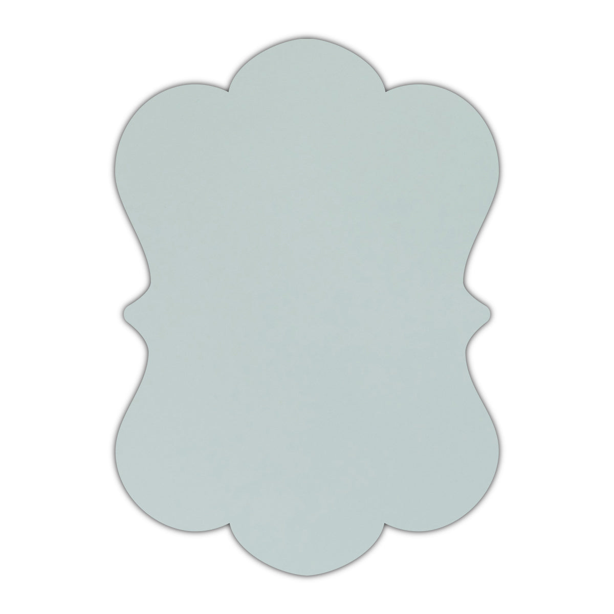 CMYK Print on Shimmer Aquamarine Cardstock | Shape P29 | 4.25" x 5.5"