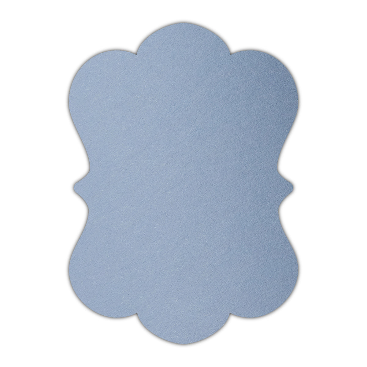 CMYK Print on Azure Blue Cardstock | Shape P29 | 2" x 3.5"