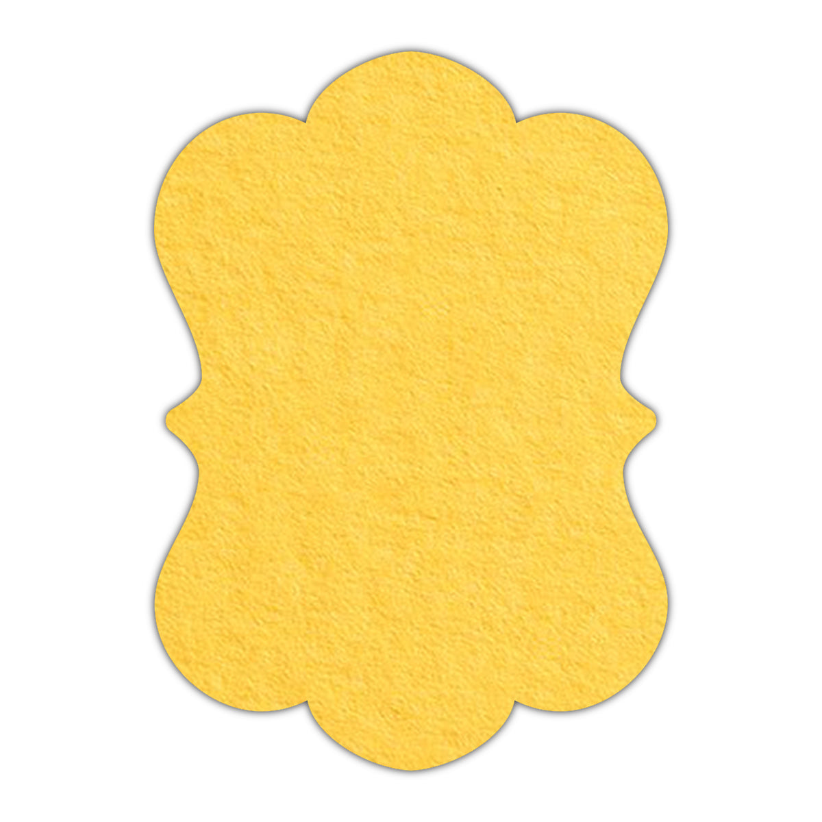 CMYK Print on Canary Yellow Cardstock | Shape P29 | 5" x 8"
