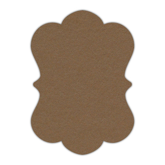 CMYK Print on Cappuccino Cardstock | Shape P29 | 11" x 14"