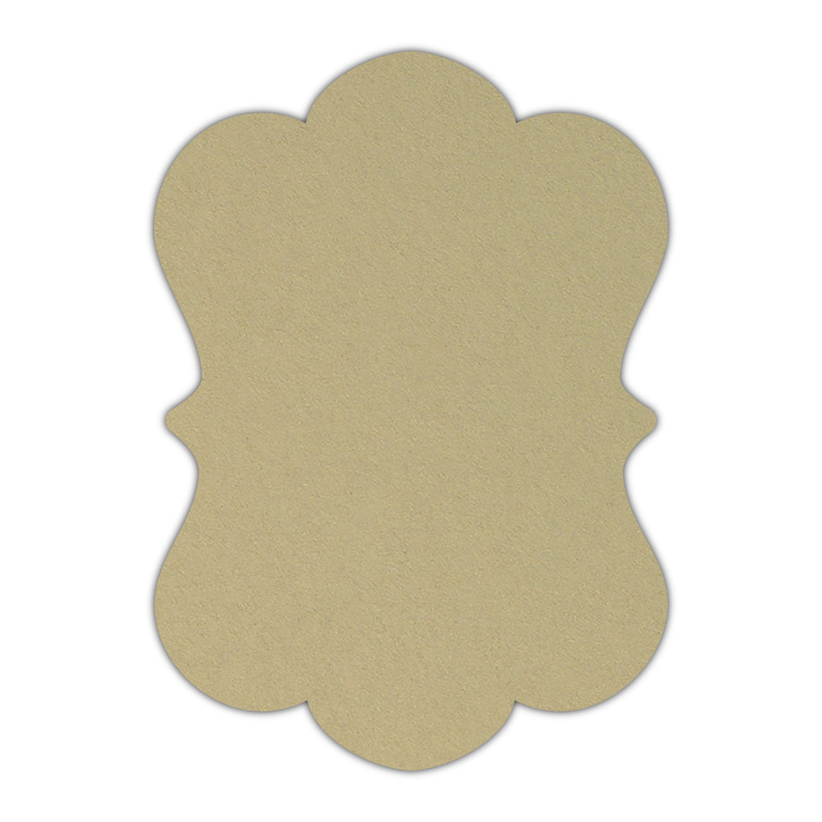CMYK Print on Shimmer Champagne Cardstock | Shape P29 | 2.5" x 3.5"