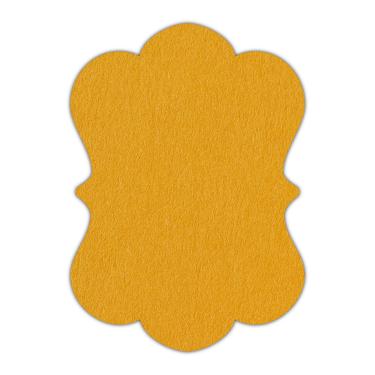 CMYK Print on Shimmer Citrine Cardstock | Shape P29 | 2" x 3"