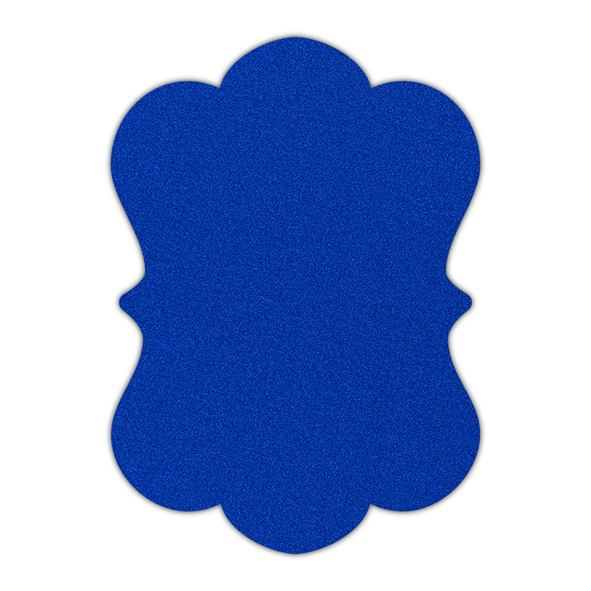CMYK Print on Shimmer Electric Blue Cardstock | Shape P29 | 5" x 8"