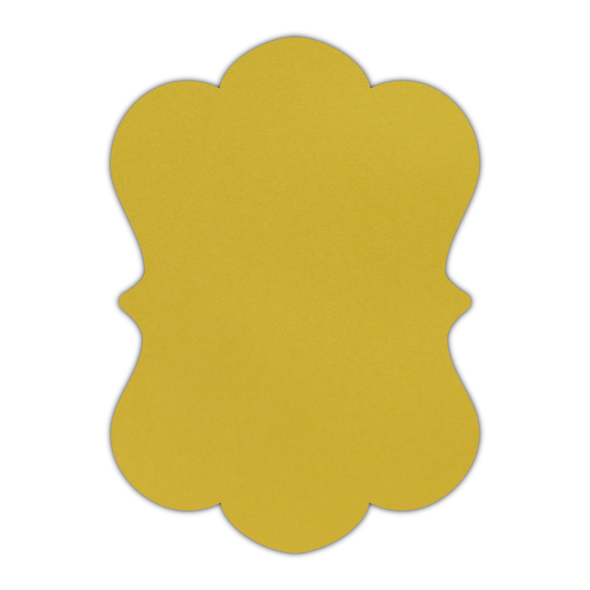 CMYK Print on Shimmer Fine Gold Cardstock | Shape P29 | 5.5" x 8.5"