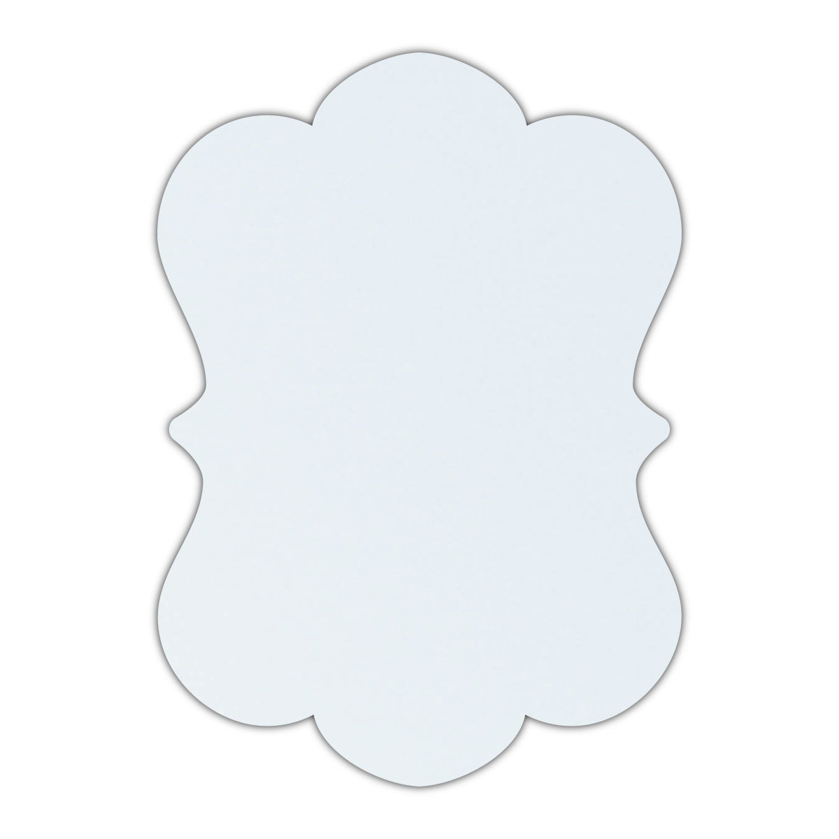 CMYK Print on Shimmer Ice Silver Cardstock | Shape P29 | 8.5" x 11"