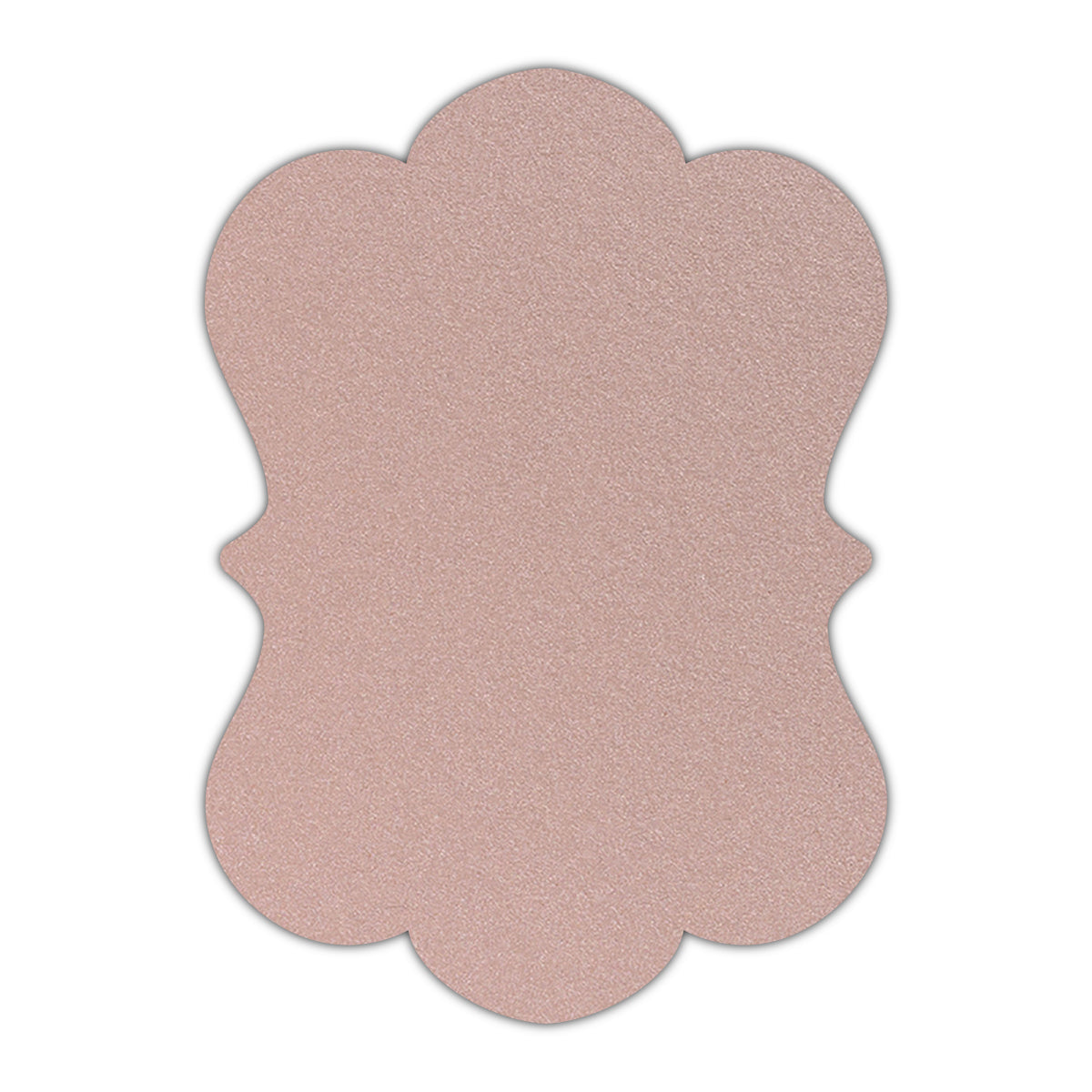CMYK Print on Shimmer Nude Cardstock | Shape P29 | 5" x 8"