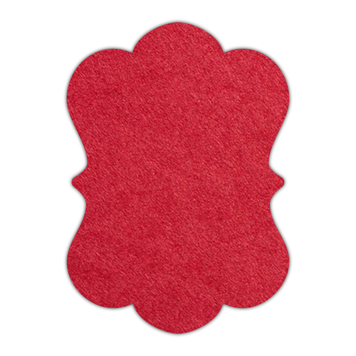 CMYK Print on Scarlet Red Cardstock | Shape P29 | 4.25" x 5.5"