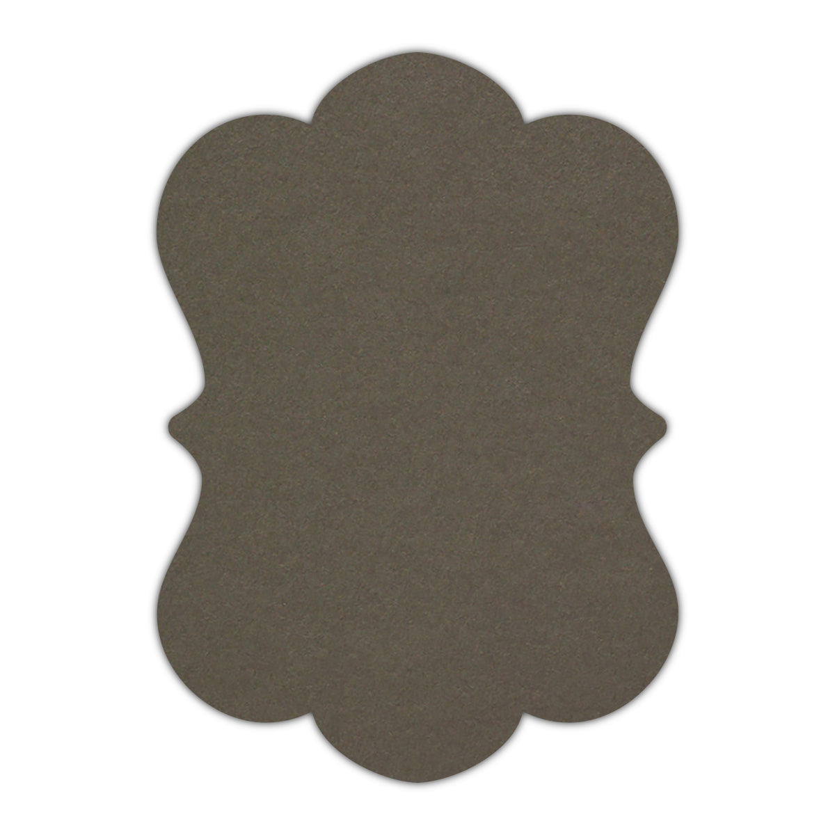 CMYK Print on Sombre Grey Cardstock | Shape P29 | 12" x 18"