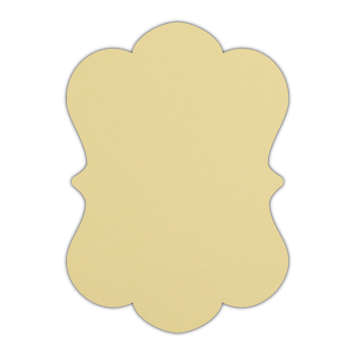 CMYK Print on Sorbet Yellow Cardstock | Shape P29 | 11" x 14"
