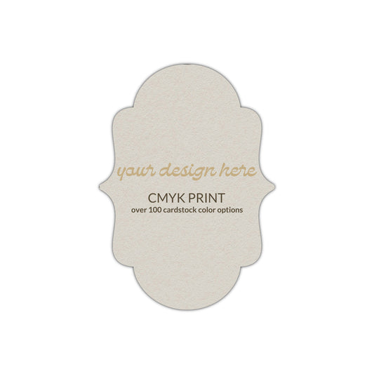 Shape P2 Diecut Card | CMYK Print | 2" x 3.5"