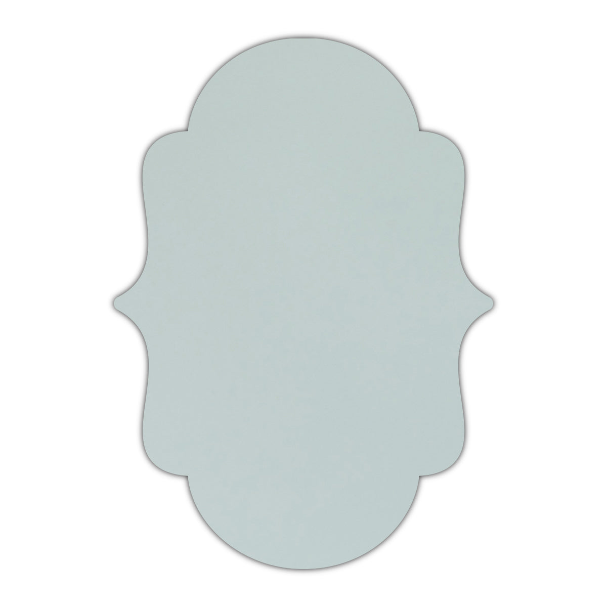CMYK Print on Shimmer Aquamarine Cardstock | Shape P2 | 4.25" x 5.5"