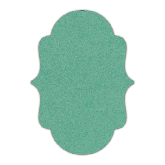 CMYK Print on Caribbean Blue Cardstock | Shape P2 | 5" x 7"