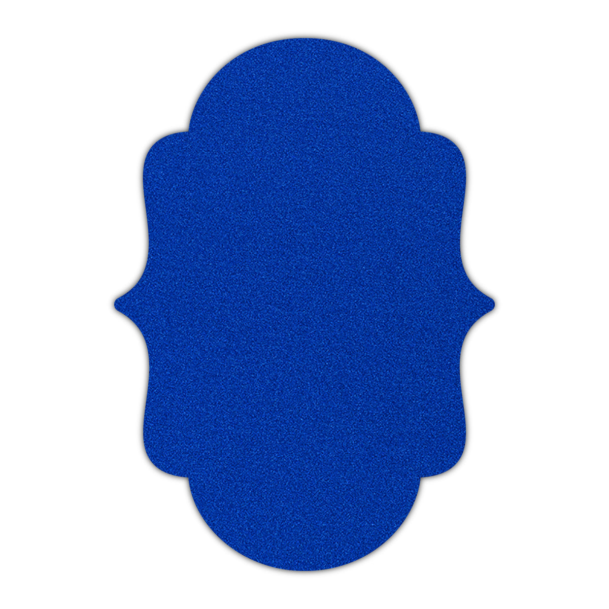 CMYK Print on Shimmer Electric Blue Cardstock | Shape P2 | 8.5" x 11"