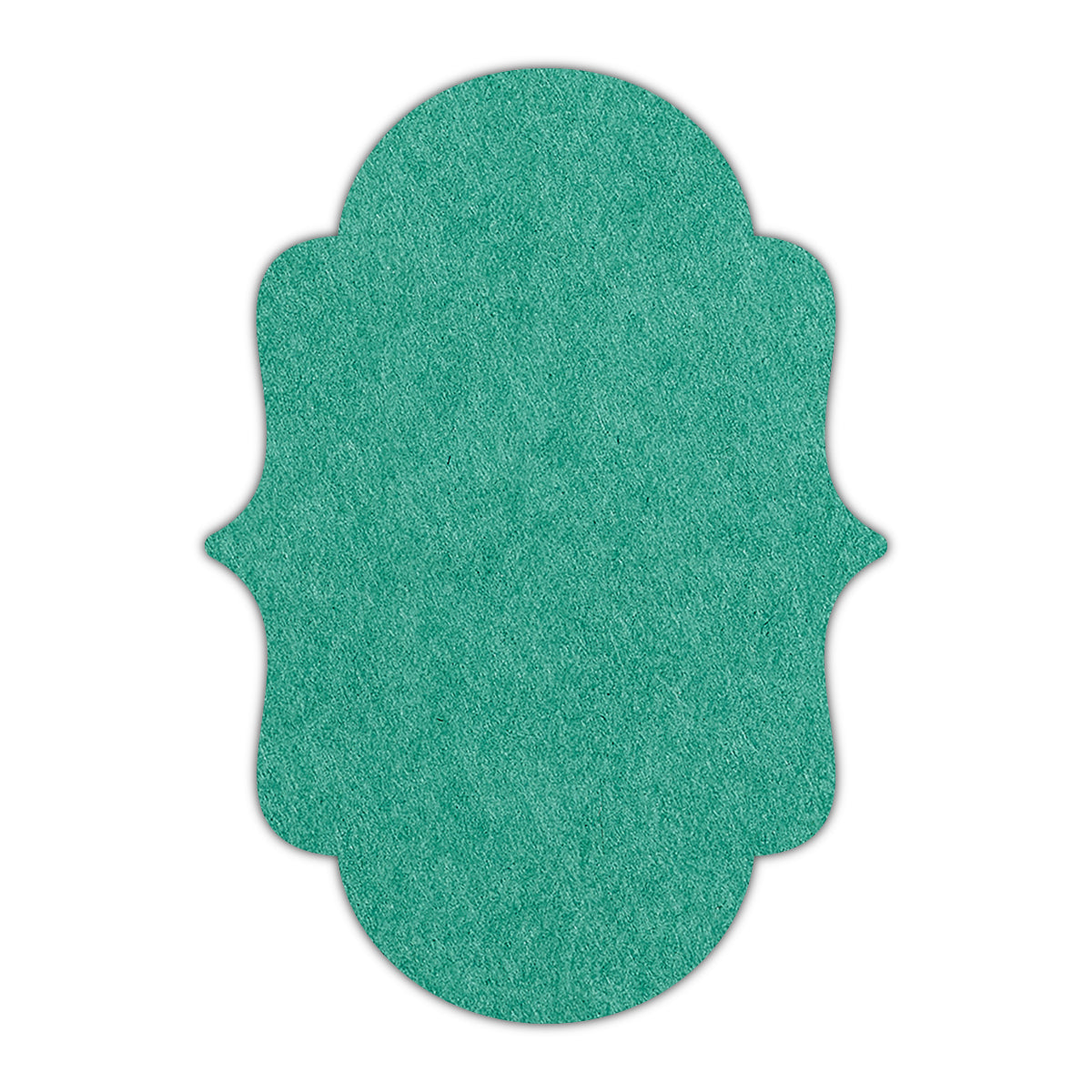 CMYK Print on Emerald Cardstock | Shape P2 | 2" x 3"