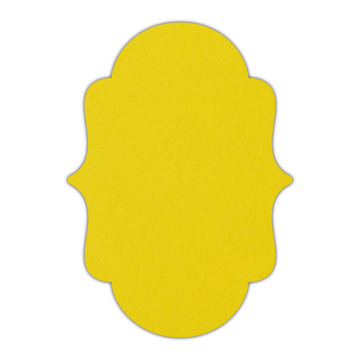 CMYK Print on Factory Yellow Cardstock | Shape P2 | 8.5" x 11"