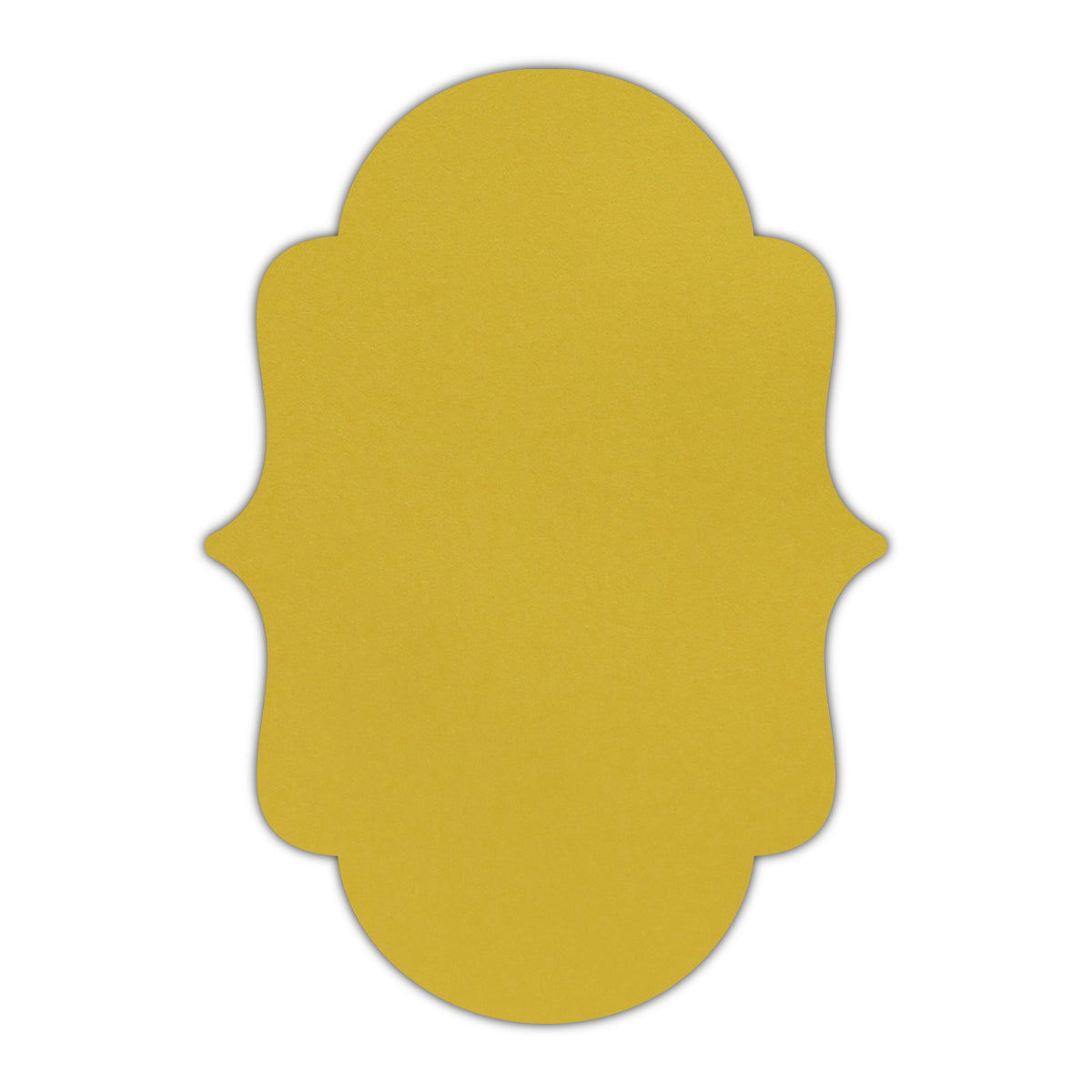 CMYK Print on Shimmer Fine Gold Cardstock | Shape P2 | 6" x 9"