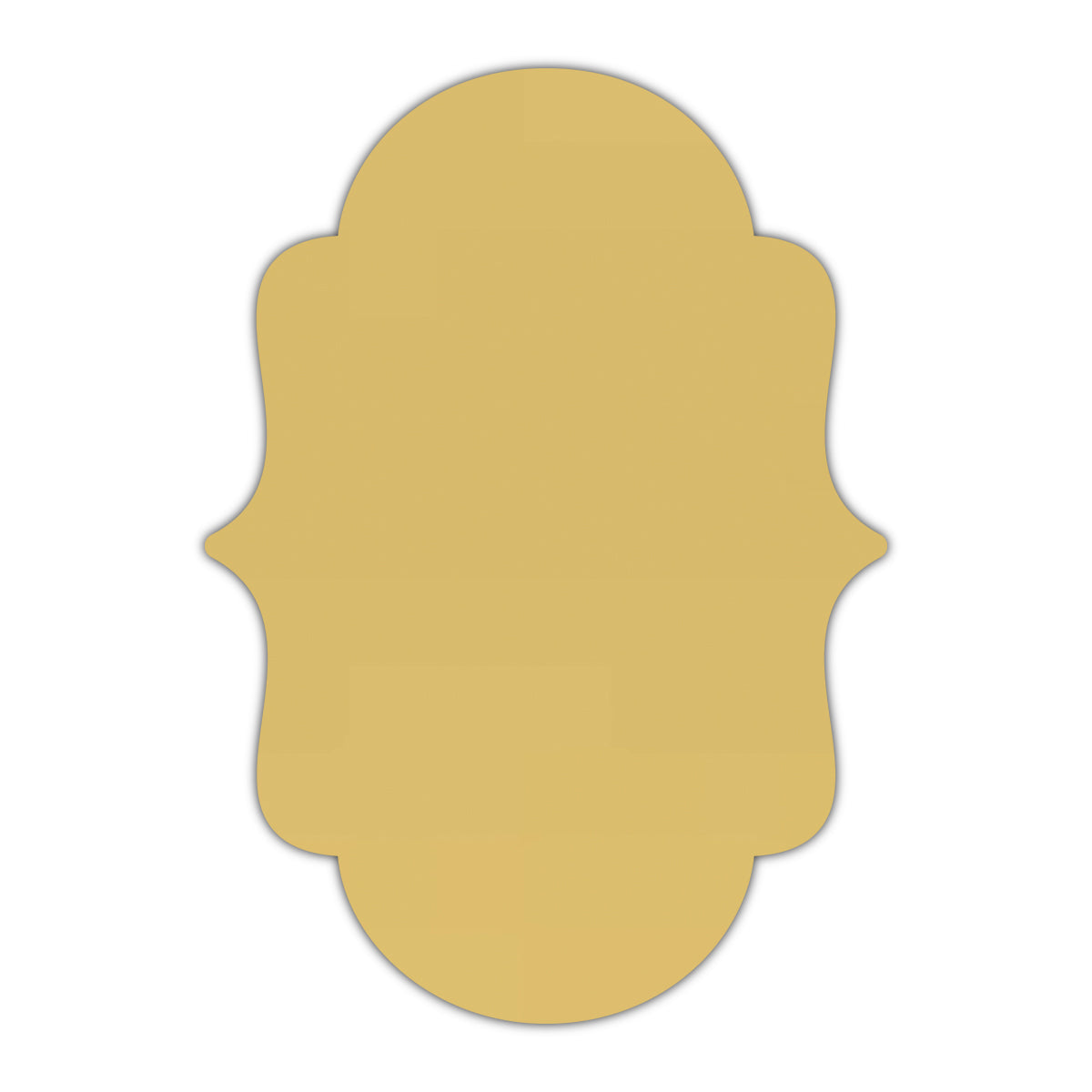 CMYK Print on Shimmer Gold Cardstock | Shape P2 | 3" x 5"