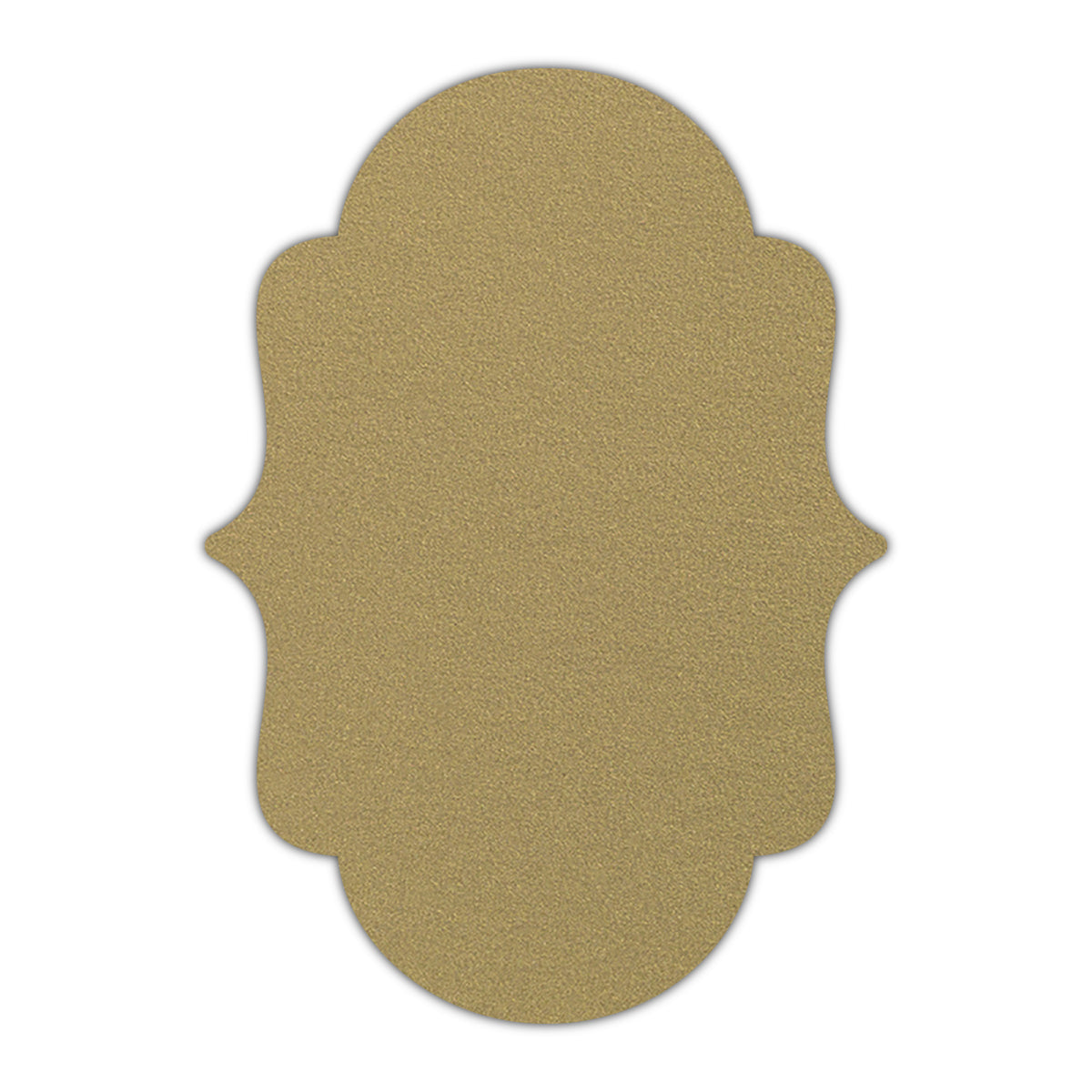 CMYK Print on Shimmer Gold Leaf Cardstock | Shape P2 | 3" x 5"