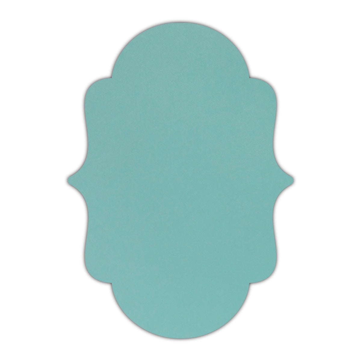 CMYK Print on Shimmer Lagoon Cardstock | Shape P2 | 12" x 18"