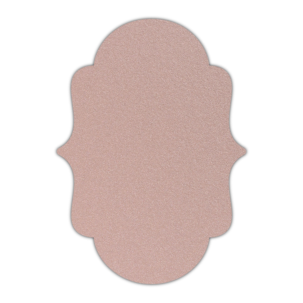 CMYK Print on Shimmer Nude Cardstock | Shape P2 | 11" x 14"