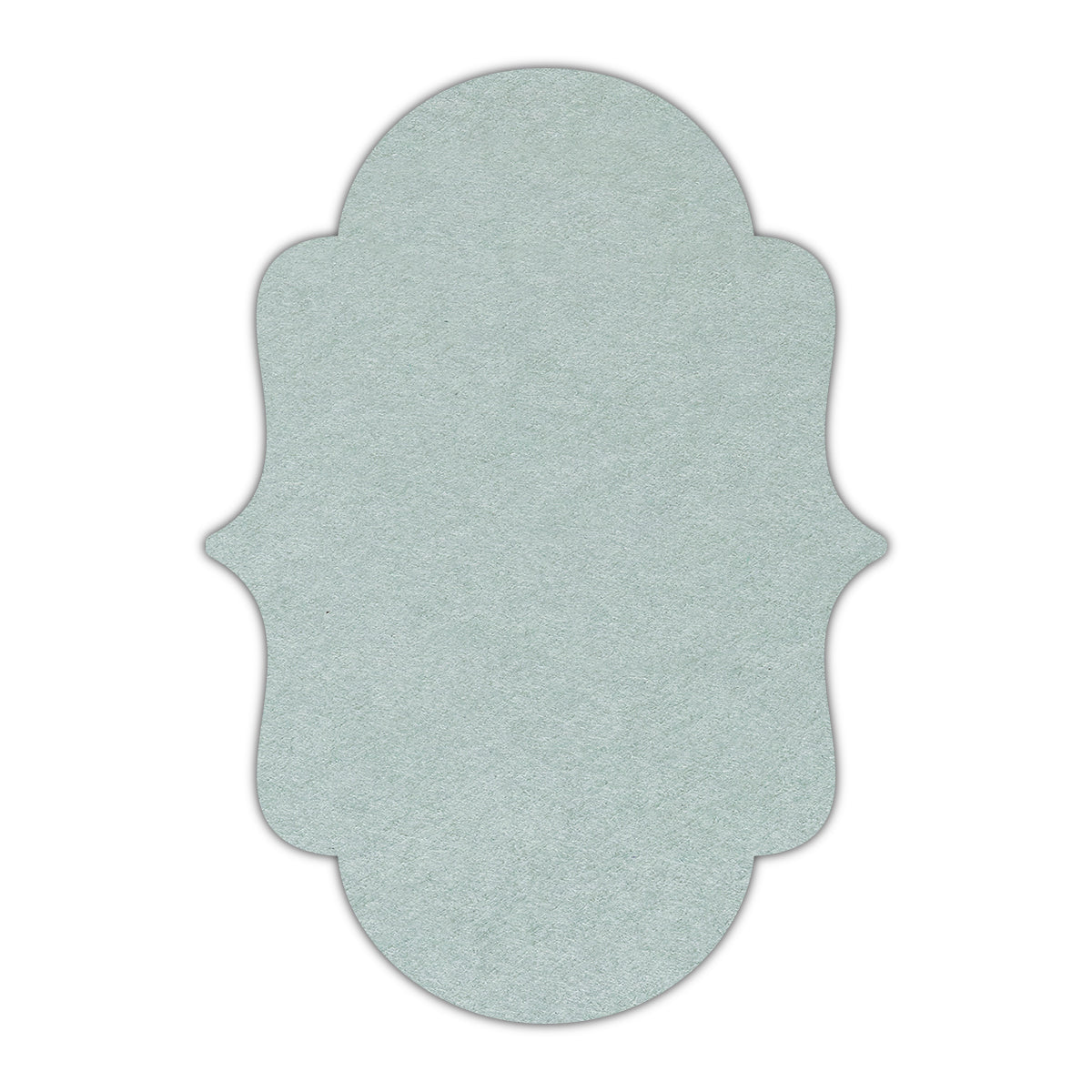 CMYK Print on Powder Green Cardstock | Shape P2 | 5.5" x 8.5"