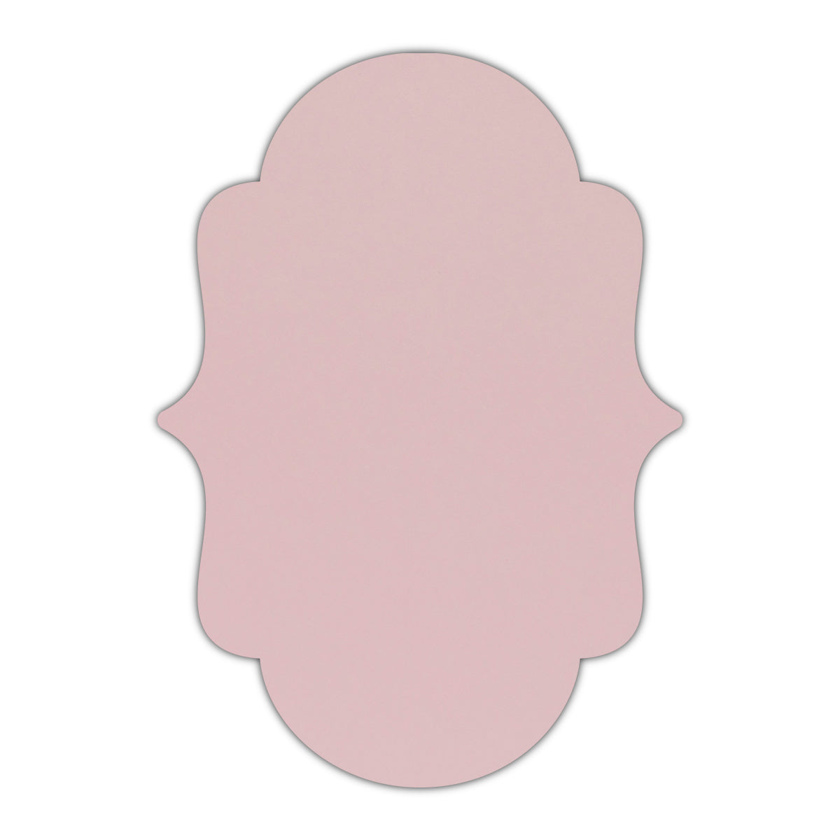 CMYK Print on Shimmer Rose Quartz Cardstock | Shape P2 | 6" x 9"