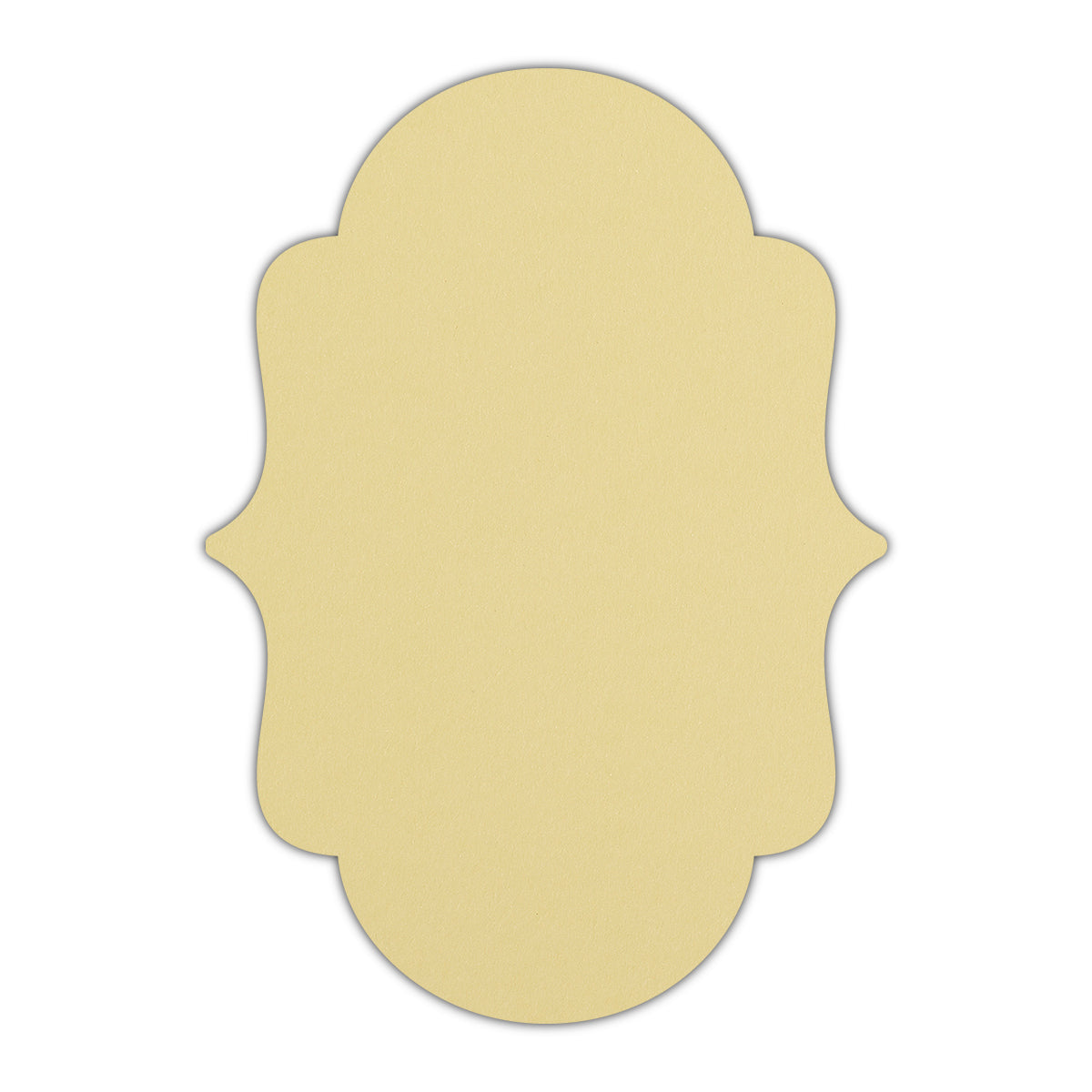 CMYK Print on Sorbet Yellow Cardstock | Shape P2 | 3" x 5"
