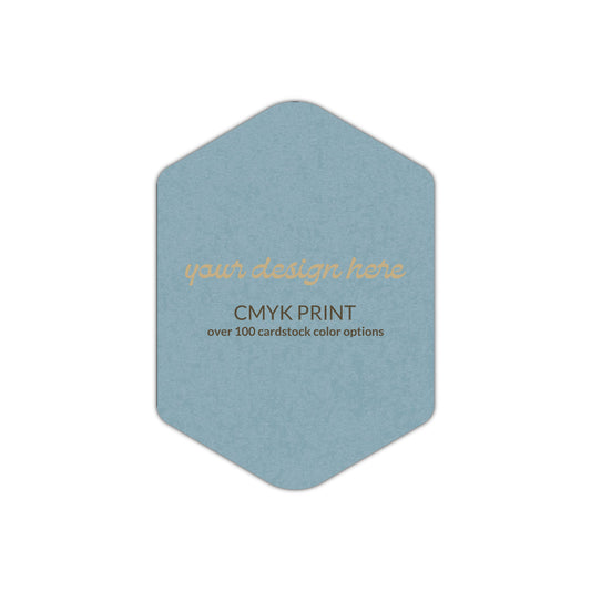 Shape P3 Diecut Card | CMYK Print | 2.5" x 3.5"