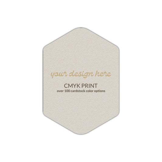 Shape P3 Diecut Card | CMYK Print | 12" x 18"