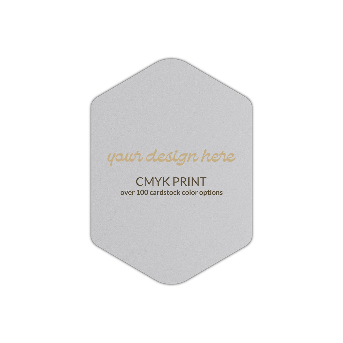 Shape P3 Diecut Card | CMYK Print | 11" x 14"