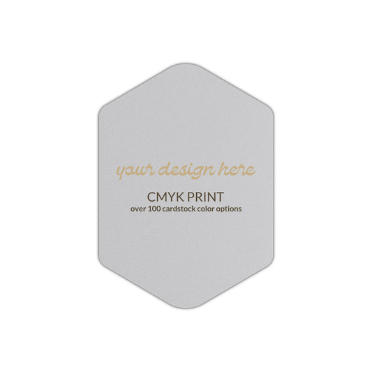 Shape P3 Diecut Card | CMYK Print | 11" x 14"
