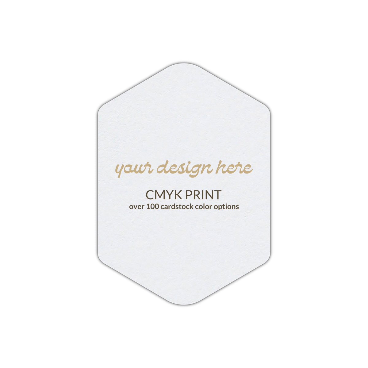 Shape P3 Diecut Card | CMYK Print | 8" x 10"
