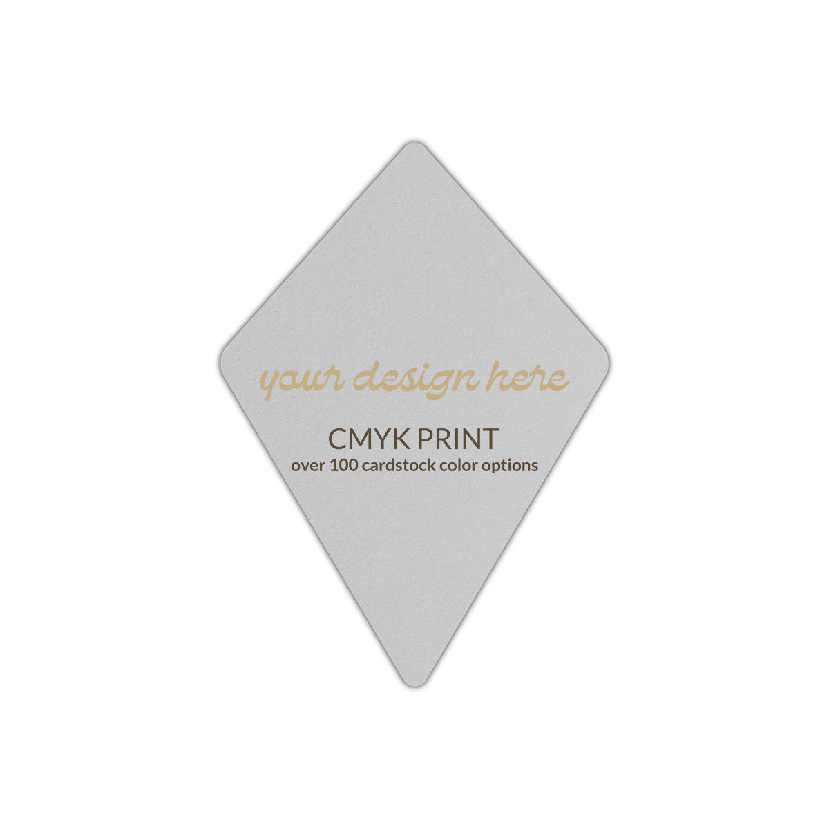 Shape P30 Diecut Card | CMYK Print | 2" x 3.5"