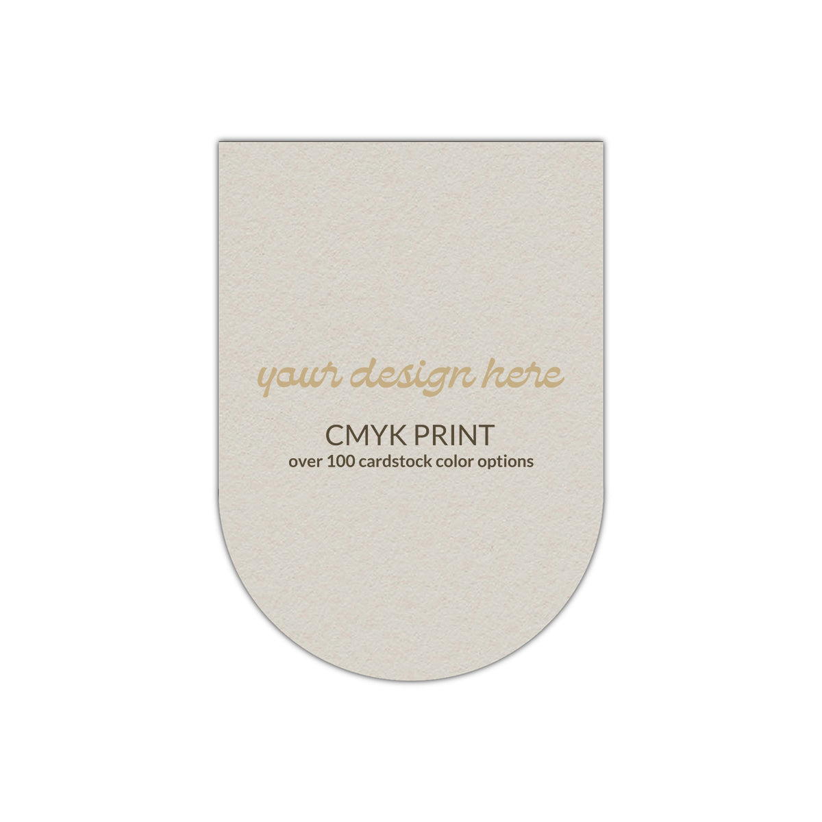 Shape P31 Diecut Card | CMYK Print | 8.5" x 11"