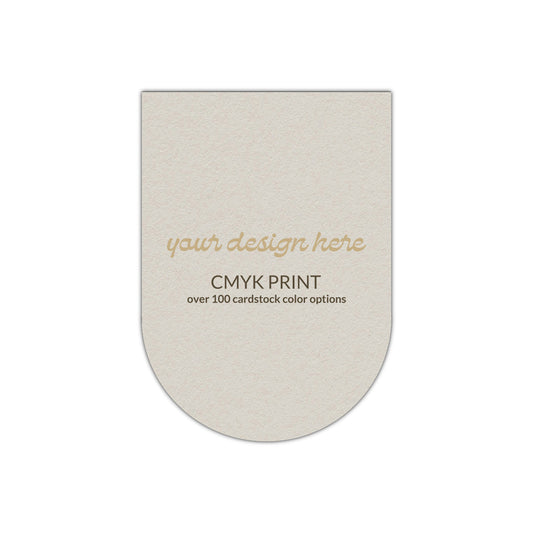Shape P31 Diecut Card | CMYK Print | 2.5" x 3.5"