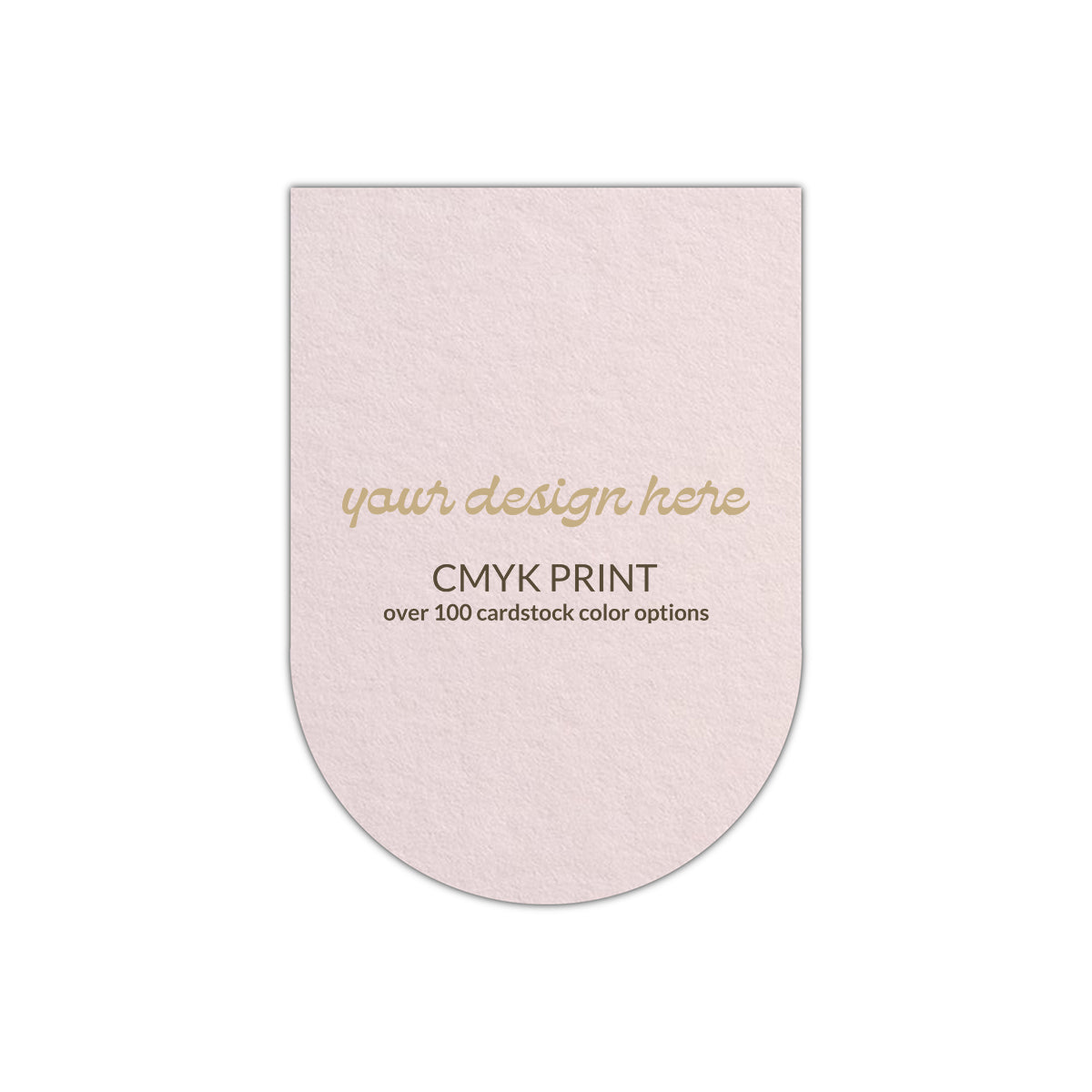 Shape P31 Diecut Card | CMYK Print | 2" x 3.5"