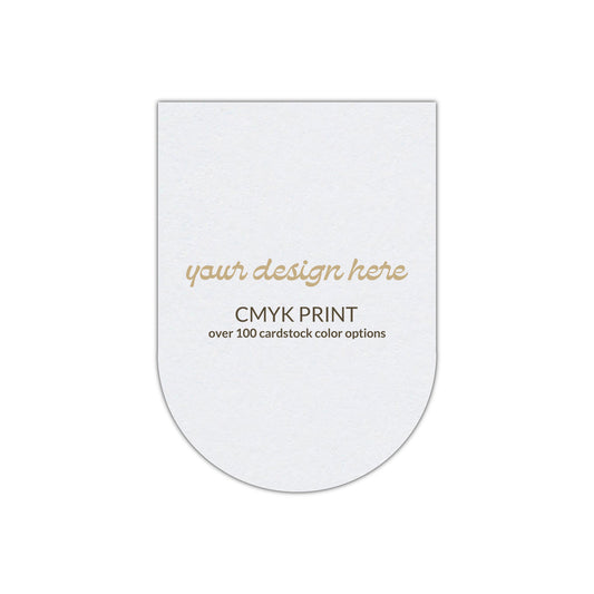 Shape P31 Diecut Card | CMYK Print | 3" x 4"